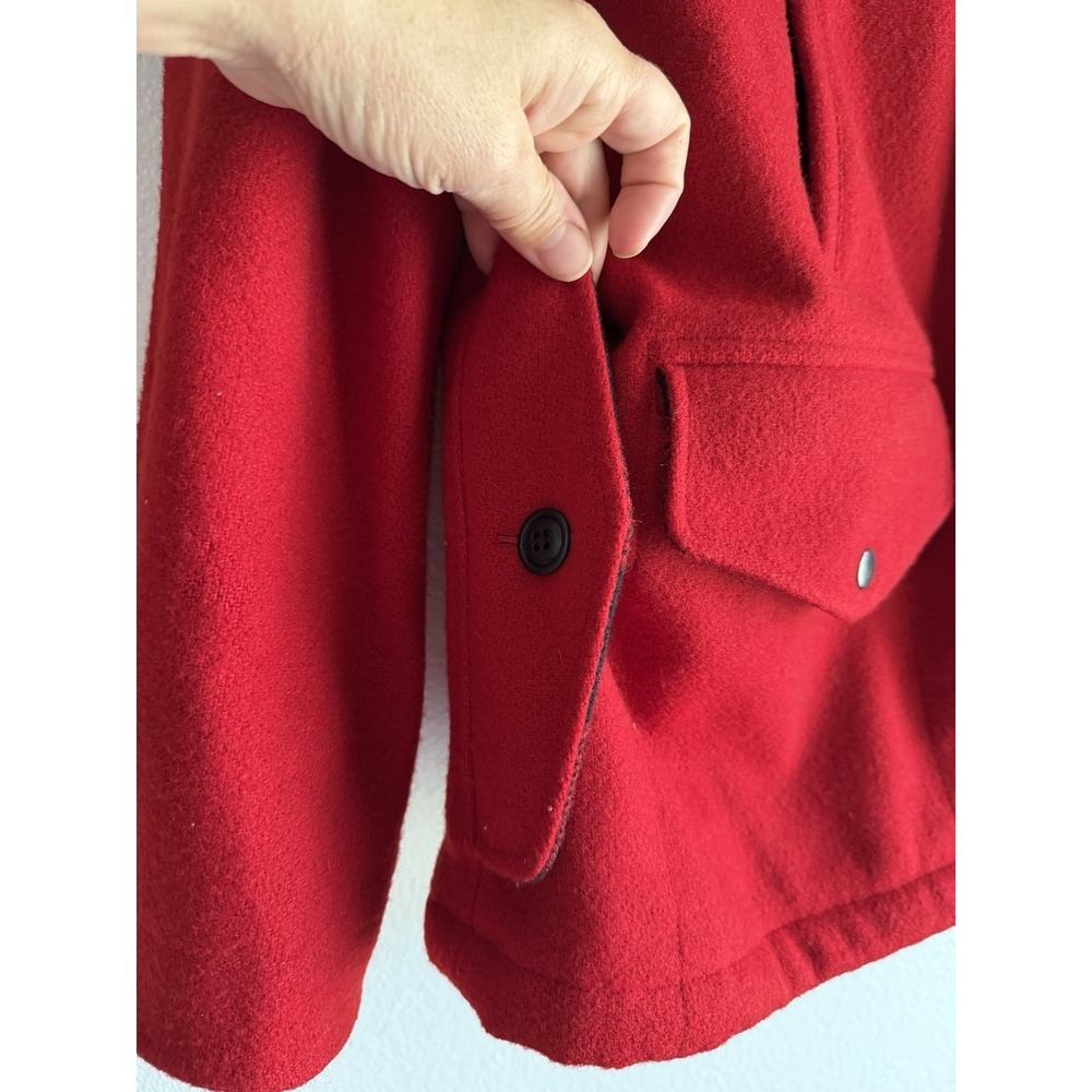 Vintage Polo Ralph Lauren Wool Hunting Jacket Size M VTG Red Heavy 1980s - Picture 9 of 15